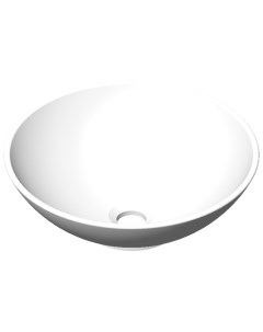 Накладная раковина Сфера Белая матовая круглая 405х405х135 мм Radostone