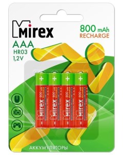 Аккумуляторная батарея HR03 08 E4 4 шт Mirex