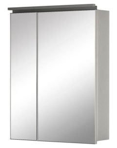 Зеркало шкаф Алюминиум 60 261750 серебро De aqua
