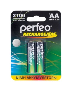 Аккумуляторная батарея AA2100mAh 2 шт Perfeo