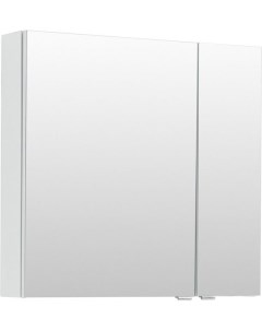 Зеркало шкаф Порто 70 белый Aquanet