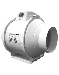 Вентилятор канальный D125 PRO125 двухскоростной кнопка переключение скоростей Ventsfera