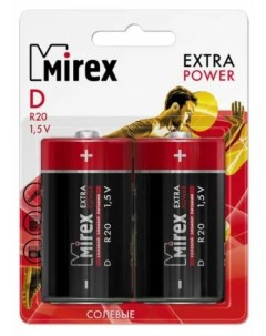 Батарейка R20 23702 ER20 E2 2 шт Mirex
