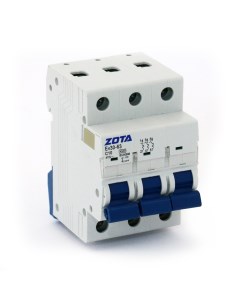 Автоматический выключатель Ev30 63 3P 4 5kA 10A C без перемычки CB3421603410 Zota