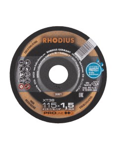 Круг отрезной INOX прямой XT38 115 x 1 5 x 22 23 Rhodius