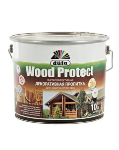 Антисептик для дерева с воском Wood Protect бесцветный 10 л Dufa