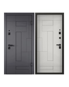 Дверь входная Torex для квартиры металлическая Defender X 950х2050 правый серый белый Torex стальные двери