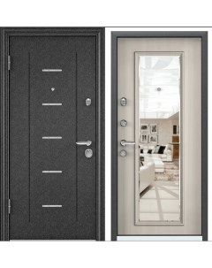 Дверь входная для квартиры металлическая Torex Super Omega 10 880х2050 левый черный белый Torex стальные двери