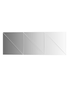 Зеркальная плитка с фацетом 15 mm 6 шт BY 1541 25x25см Evoform