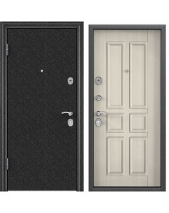 Дверь входная Torex для квартиры металлическая Delta 100 950х2050 левый черный бежевый Torex стальные двери