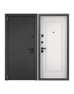 Дверь входная Torex для квартиры металлическая Comfort X 860х2050 левый черный белый Torex стальные двери
