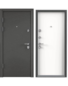 Дверь входная для квартиры металлическая Torex Defender 950х2050 левый серый белый Torex стальные двери