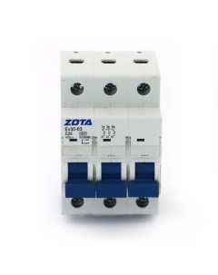 Автоматический выключатель Ev30 63 3P 4 5kA 25A C без перемычки CB3421603425 Zota