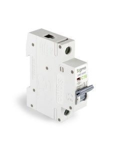Автоматический выключатель 1P C 16A 6kA Sigma elektrik