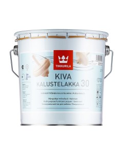 Лак для мебели Kiva 30 Универсальный 2 7 л Tikkurila