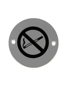 Информационная табличка Курить запрещено из нержавеющей стали 24 75 Amig