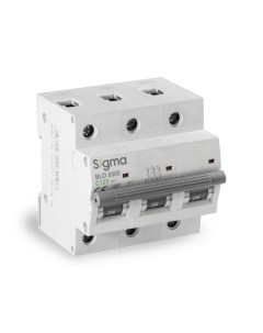 Автоматический выключатель 3P C 125A 6kA Sigma elektrik