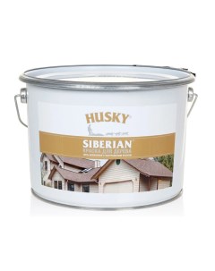 Краска для дерева акриловая SIBERIAN белая 9л База А Husky