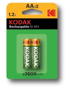 Батарейка Аккумулятор Hr6 Аа Bl 2 2600mah арт 30955080 RU1 Kodak
