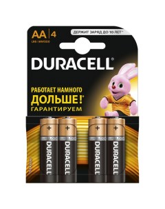 Батарейка Lr6 Аа Bl 4 Basic арт 5006608 Duracell