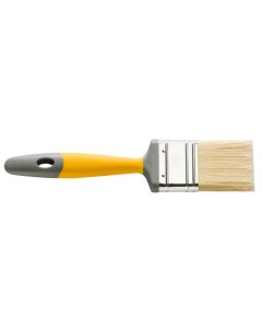 Кисть Hardy 90 плоская ручка 2К светлая щетина полиэстер желтая 25 мм Hardy working tools