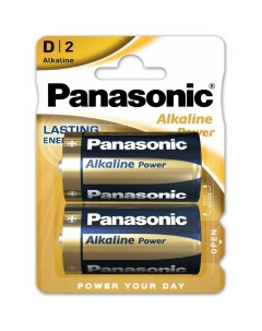 Щелочная батарейка LR20 D Alkaline 1 5В бл 2 5410853039211 Panasonic