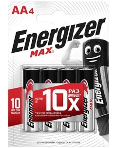 Батарейка Lr6 Aa Max Bp 4 арт E300157104 E301534401 Energizer