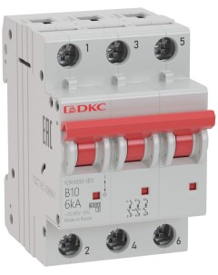 Автоматический выключатель MD63 3C6 10 Dkc