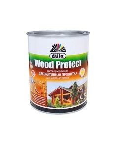 Антисептик для дерева с воском Wood Protect бесцветный 0 75 л Dufa