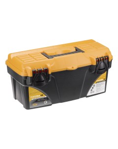 Ящик для инструментов Титан 16 М 2935 с секциями черный с желтым Idea