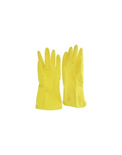 Перчатки Прочные латексные желтые L 1 пара комплект Ударник