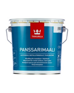 Краска для металлических крыш Panssarimaali алкидная база А 2 7 л Tikkurila