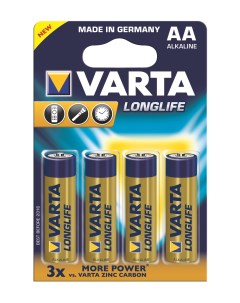Батарейка Long Life 4 шт Varta