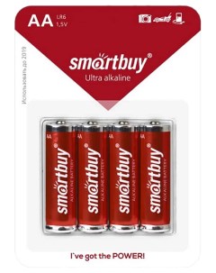 Батарейка Ultra Alkaline SBBA 2A04B 4 шт Smartbuy
