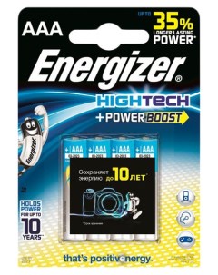 Батарейка Power Boost Tech AAA LR03 4 шт Energizer