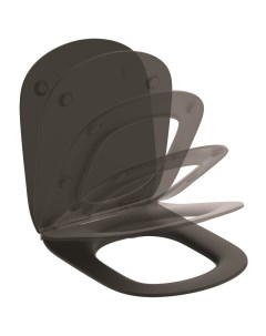 Крышка сиденье для унитаза Tesi с микролифтом черное T3527V3 Ideal standard