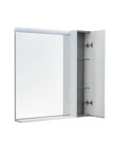 Зеркальный шкаф Акватон Рене 80 белый грецкий орех 1A222502NRC80 Aquaton