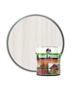 Пропитка Wood protect для защиты древесины гибридная белый 2 5 л Dufa