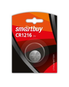 Батарейка CR1216 BL1 1 шт Smartbuy