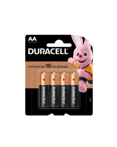 Батарейки Basic АА 4 шт Duracell