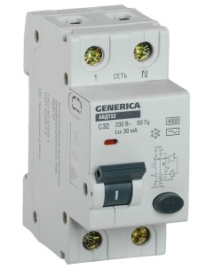 Выключатель автоматический дифференциального тока АВДТ 32 C 32 30 мА Generica