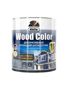 Антисептик для дерева Wood Color 0 81 л бесцветный база 3 Dufa