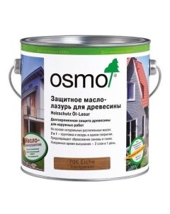 Защитное масло лазурь для древесины HolzSchutz Ol Lasur для фасадов 0 125 л 712 Венг Osmo