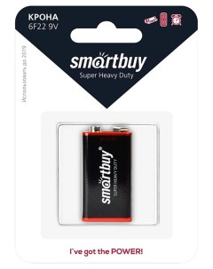 Батарейка SBBA 9V01B 1 шт Smartbuy