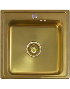 Мойка для кухни из нержавеющей стали Eco Wien SWT 5050 Antique gold Золотой Seaman
