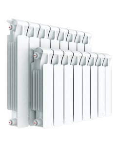 Биметаллический радиатор Monolit 500 9 секций белый RM50009НП Rifar