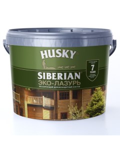 Пропитка для дерева SIBERIAN полуматовая бесцветная 9л Husky