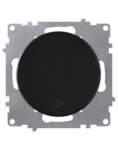 Выключатель перекрестный одноклавишный цвет черный Onekeyelectro
