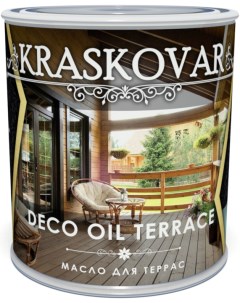 Масло для террас Deco Oil Terrace Эбен 0 75 л Kraskovar