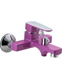 Смеситель для ванны E32302 короткий излив переключатель в корпусе фиолетовый Ekko